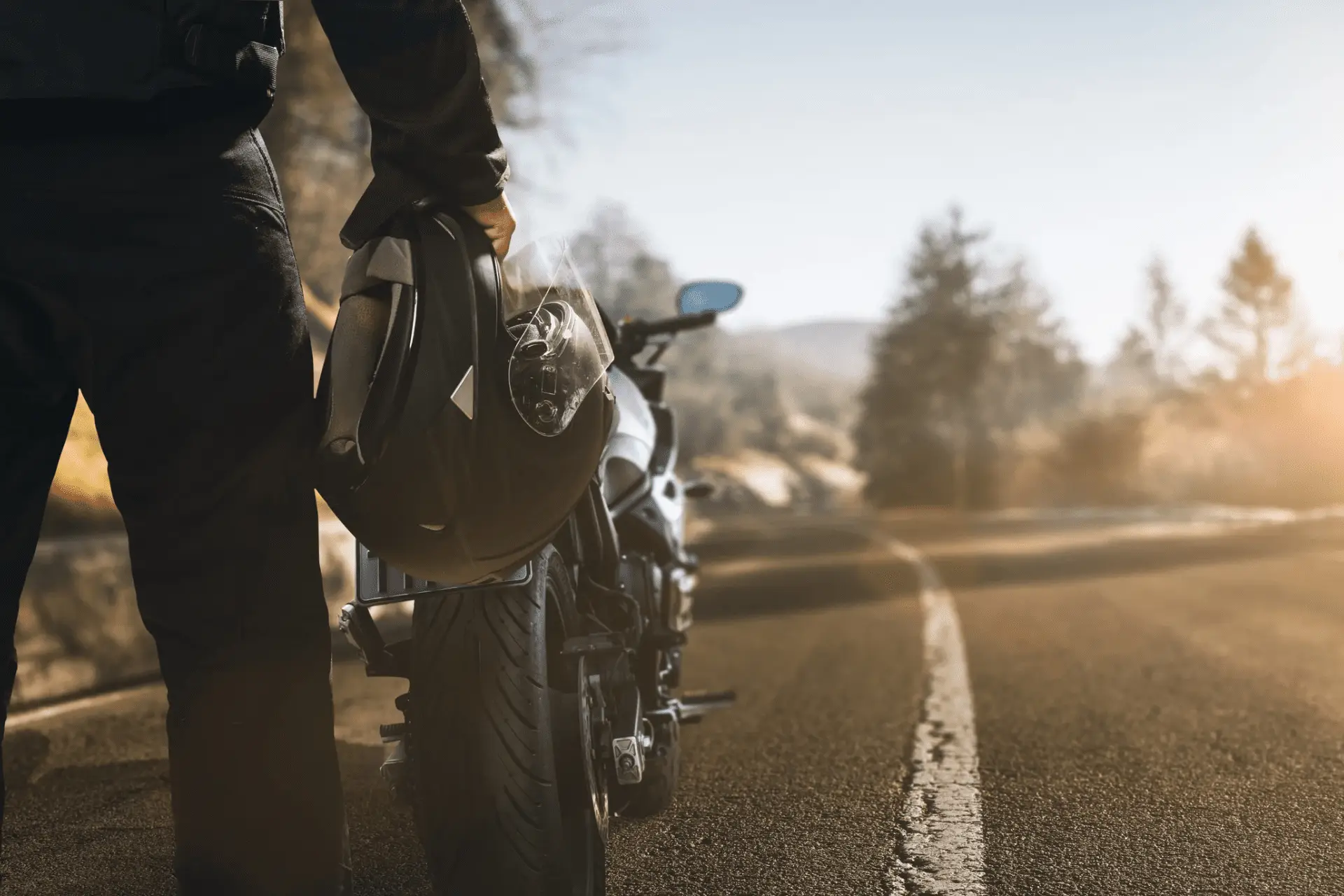 client leaving our el paso office with his Motorcycle Insurance